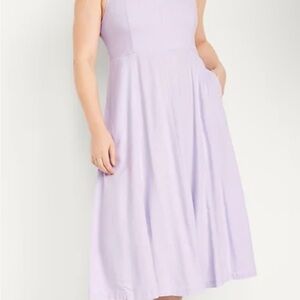 Old Navy Light Purple Midi Dress